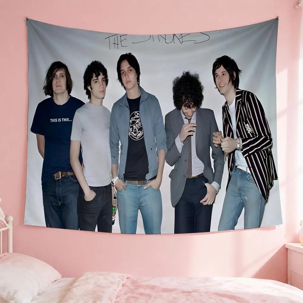 Singer The Strokes Tapestry Wall Hanging Bohemian Wall Tapestries Mandala Home Decor For Living Room Bedroom Dorm