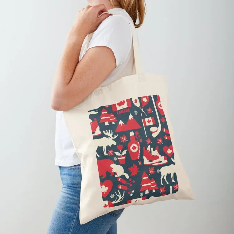 

Canadiana by ABOotlanders Tote Bag women bag Canvas shoulder bag Custom