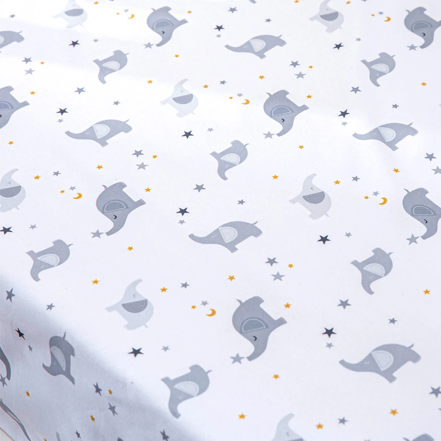 3Pcs Space Theme Baby Bedding Set for Boys Girls Standard Size Soft Cot Bedding Set (Comforter Fitted Sheet Crib Skirt)