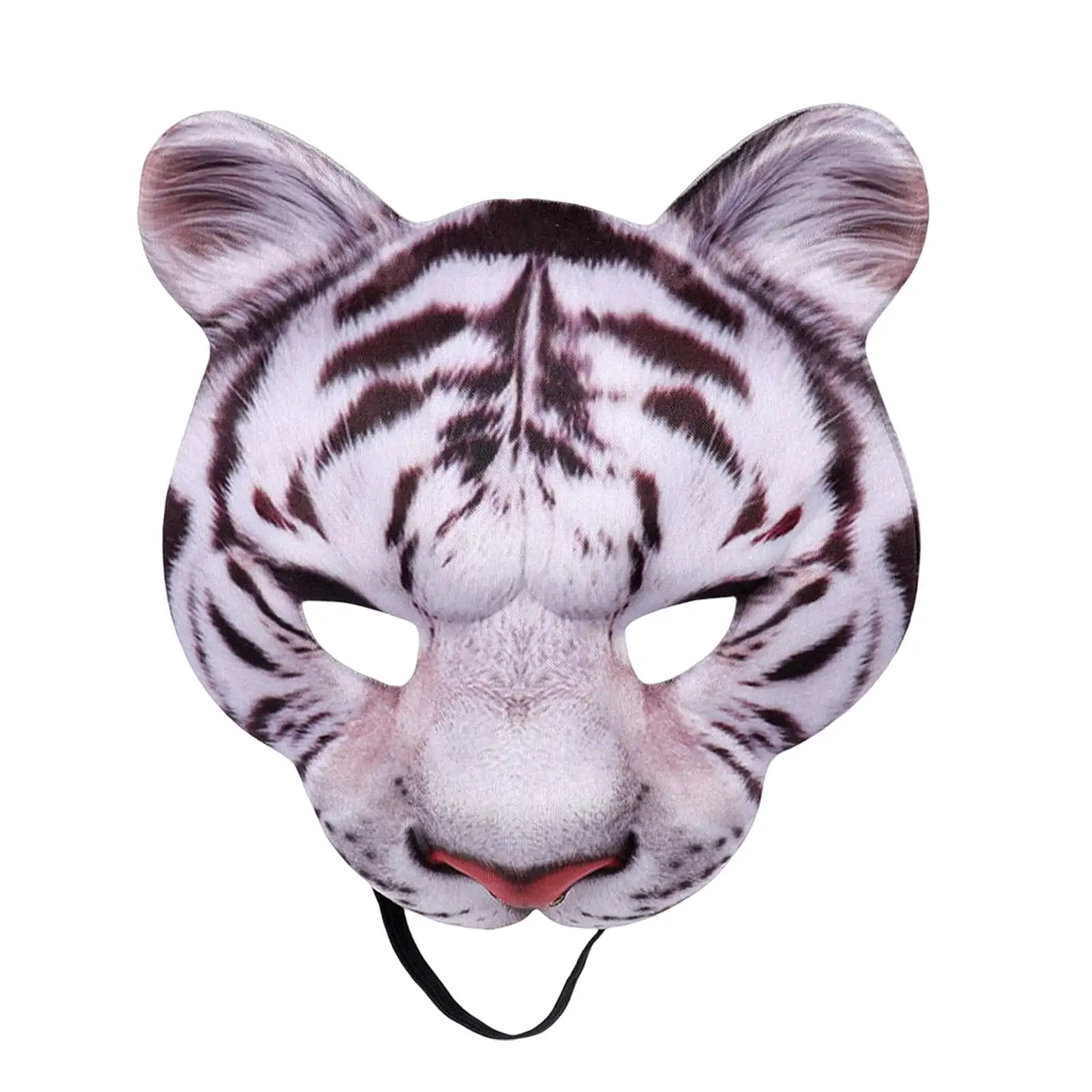 Exquisite Tiger Half Face Costume Accessory for Halloween Parties