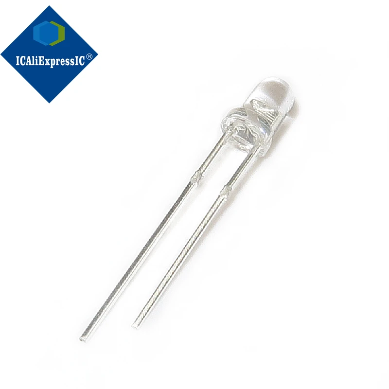 적외선 방출 다이오드, 940nm 적외선 방출 튜브, 흰색, 3mm, 10 개