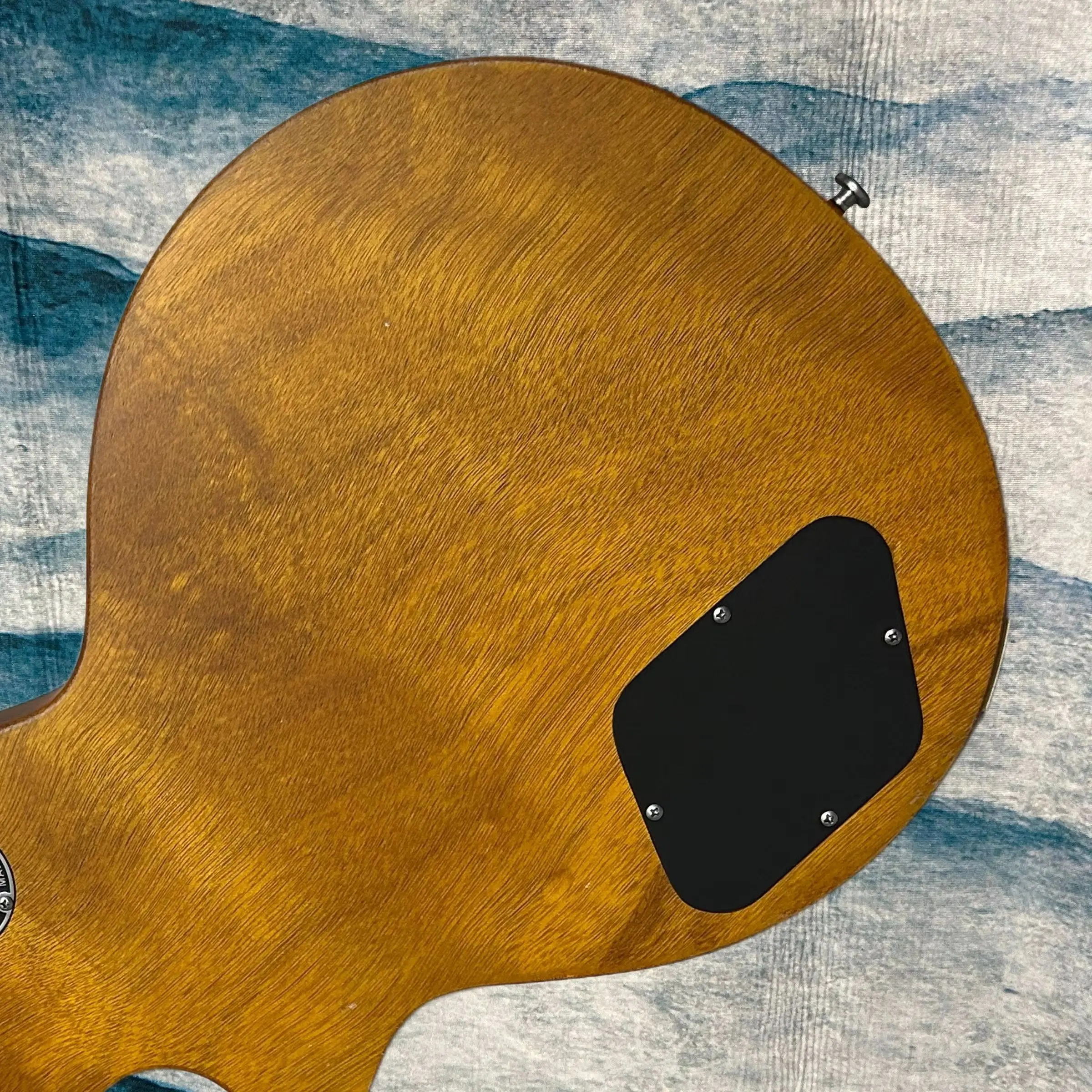 Aged Electric Guitar Vintage Finish Metallic Golden Version Bird Decal