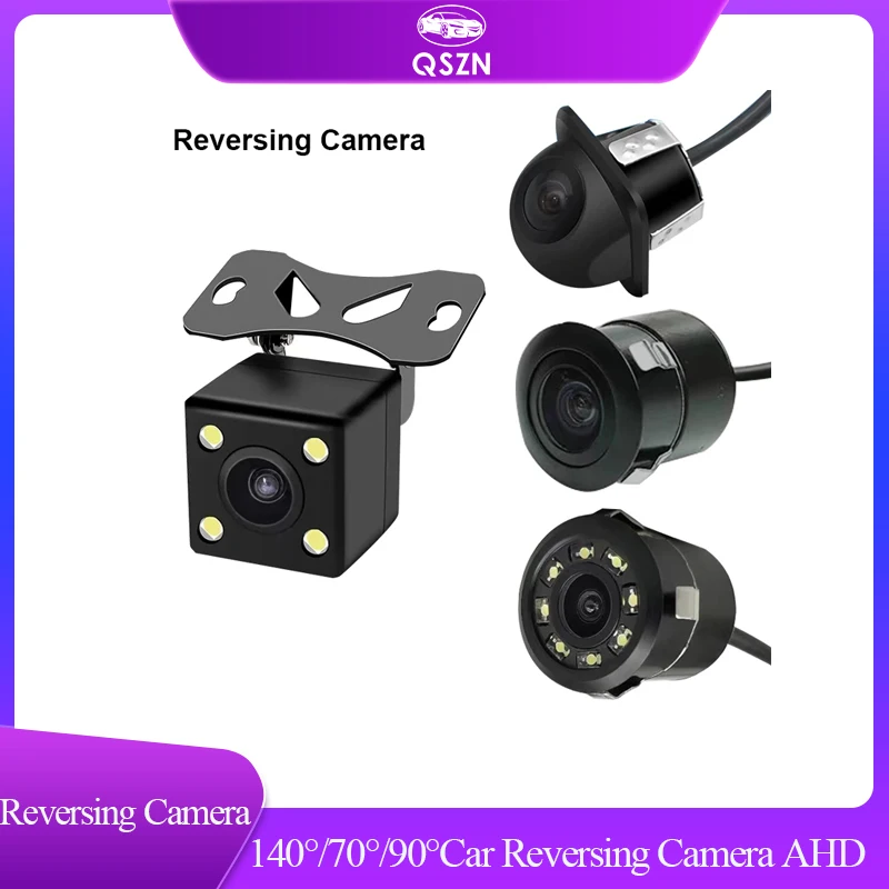 HD 1080P Night Vision 140°/70°/90°Car Reversing Camera AHD Parking Assistance Universal CCD AHD Auto Rear View Camera Waterproof