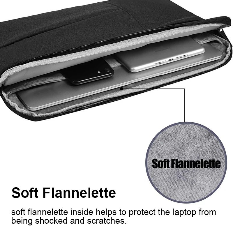 Laptop Bag 13 14 15 Sleeve Portable Case For Huawei Macbook Air Pro 13.3 15.4 15.6 Inch Redmi Mac book M1 Dell PC Case Cover