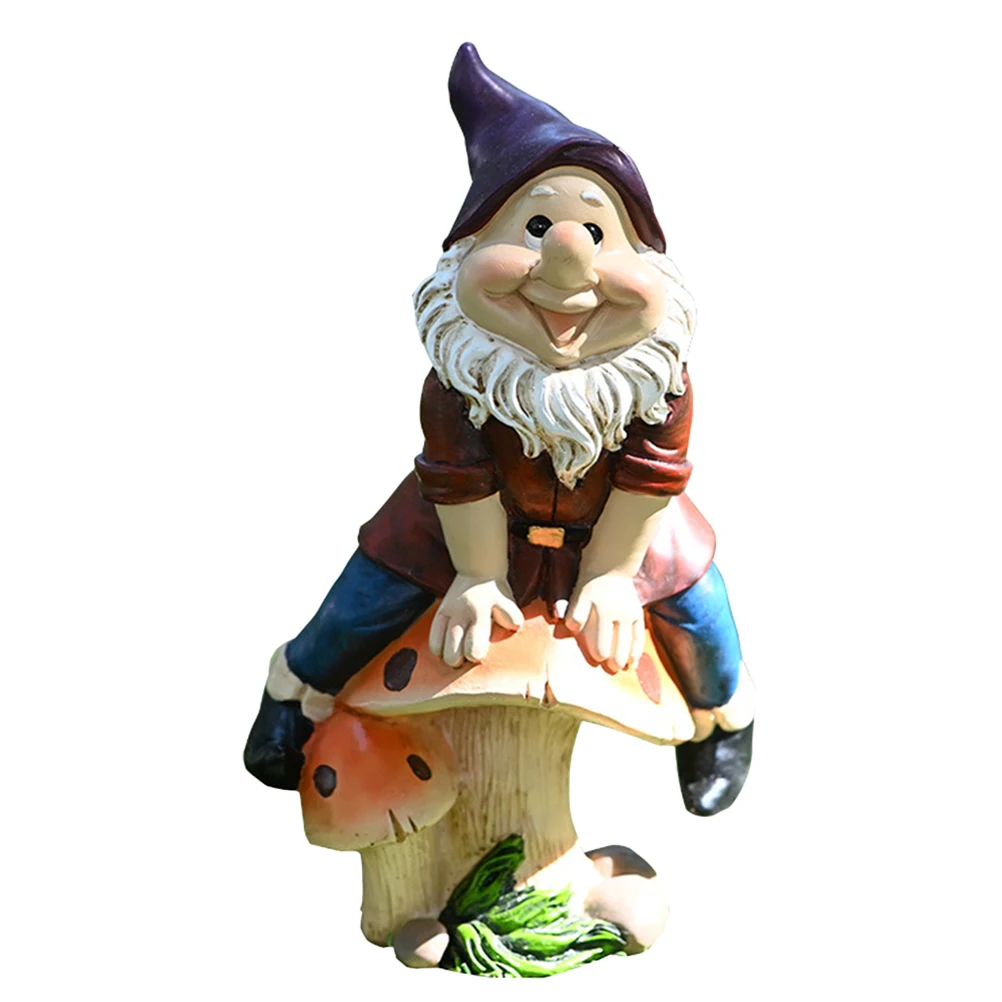 

Resin Dwarf Statue Garden Decoration Home Ornament Adorable Figurine Eco Friendly Durable Outdoor Yard Lawn Wedding Gift Holiday