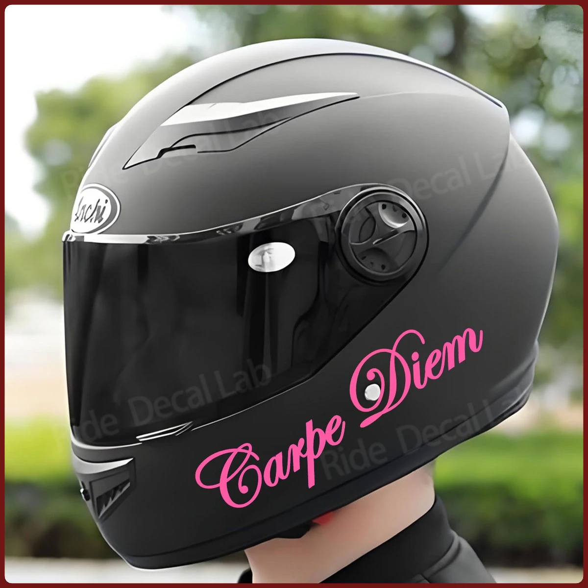 Carpe Diem Reflective Stickers for Helmet Decoration Motorcycle Decoration Car Accessories and Vinyl Decals
