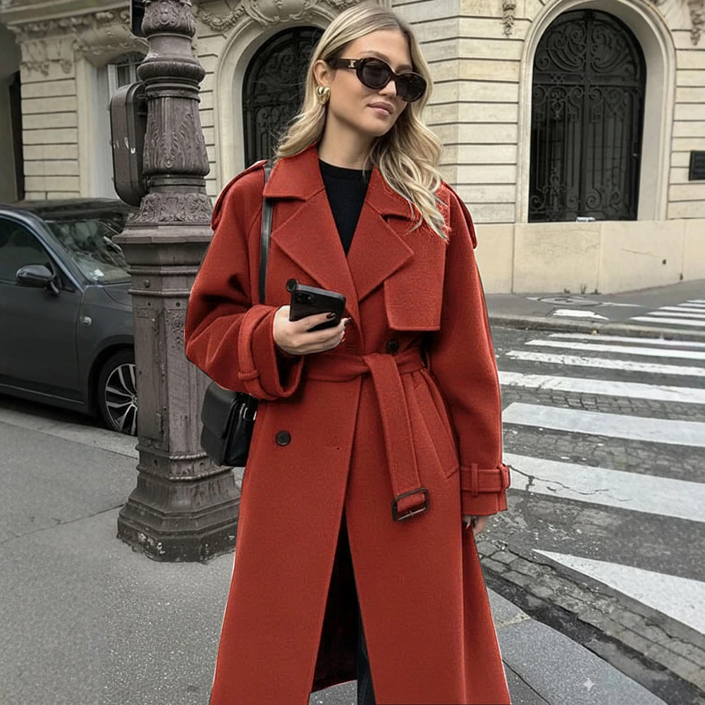 

Повседневное весеннее платье, пальто без украшений, модный топ, женская одежда, верхняя одежда, стильная модная уличная одежда