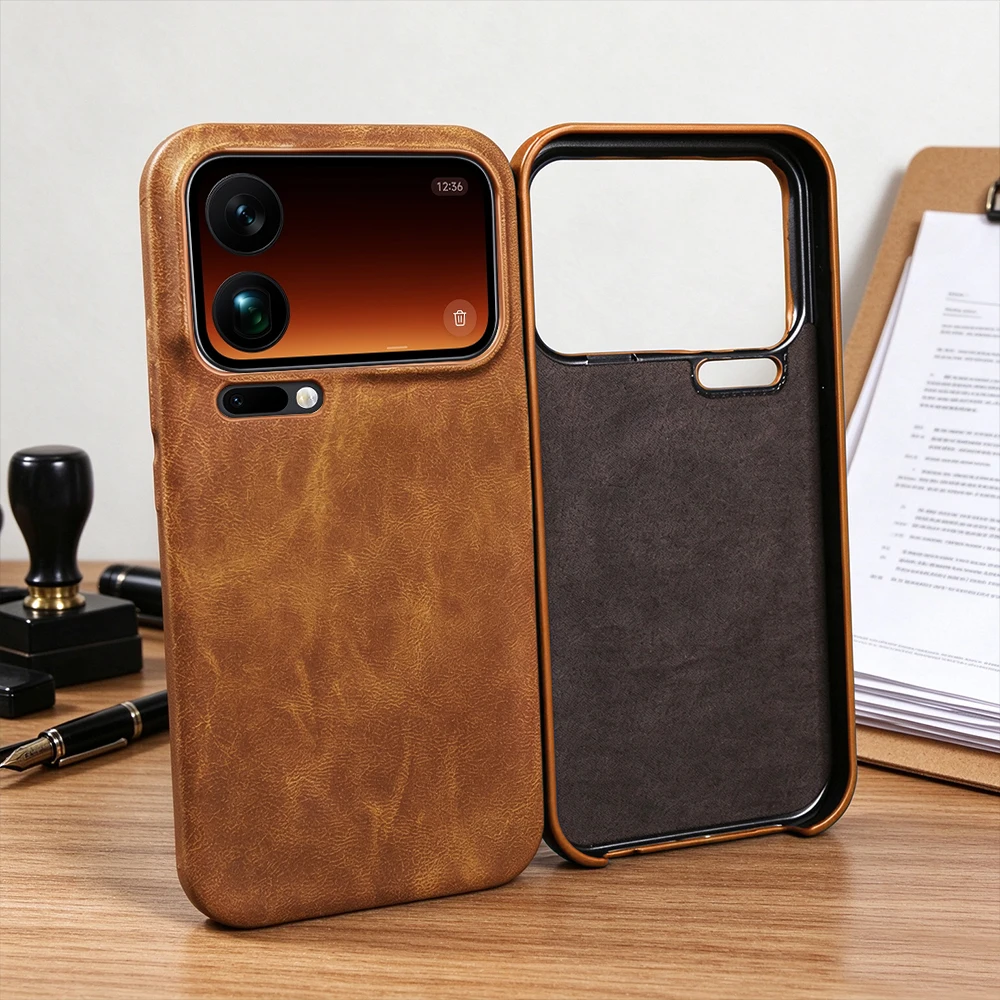 Fashion Skin Leather Phone Case For Xiaomi Mi 17 Pro Max 14 15 Ultra 15s Pro 15Ultra 15Pro 14Pro Back Cover Case Coque Funda Bag