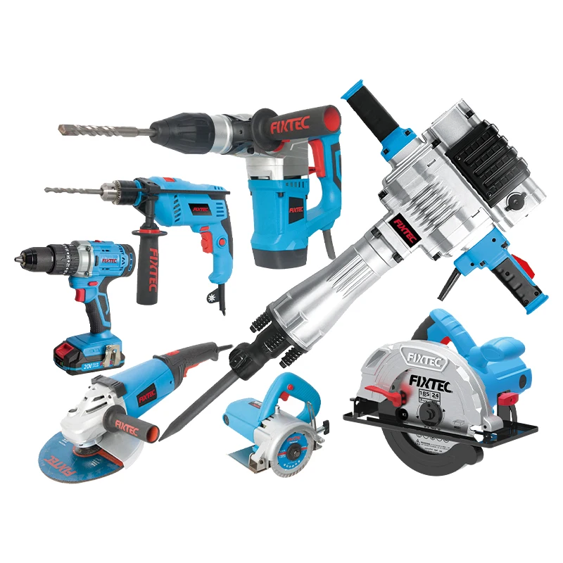 

FIXTEC Wholesale Ready Stock Power Tools OEM Support Electric Cordless Power Tools Drill Saw Angle Grinder