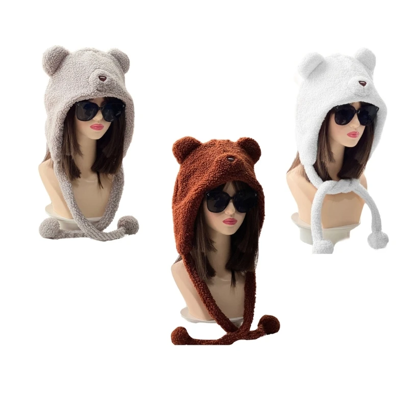 

Adorable Bear Ear Hat Plush Hats for a Fashionable and Warm Winter Look Dropship