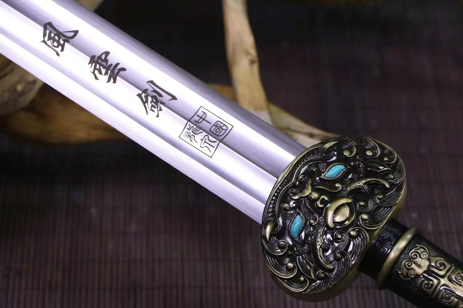 Cosplay Chinese Dynasty Battle Sword - Katana - Steel Blade - Ninja Martial Arts Practice Gift - Sports Decoration - Not Sharp