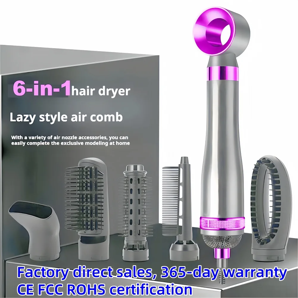 

Hair dryer brushes 6 in 1 hair dryer hot comb hair straightener hair straightener brush electric hair brushes Home