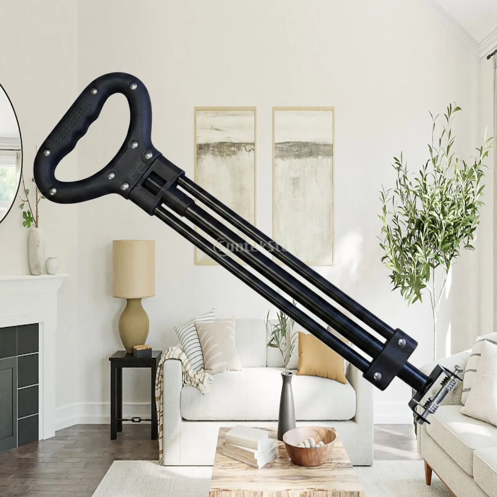 Folding Cart Handle Telescopic Carbon Steel Pull Stick Wagon Repair Accessory for Garden Outdoor Utility