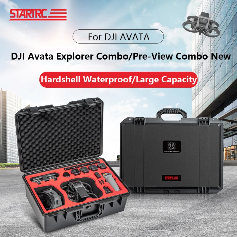 

STARTRC Hard Case for DJI Avata Safety Waterproof Explosion-proof Storage Box Suitcase Explorer/Pre-view Combo New Carrying Case