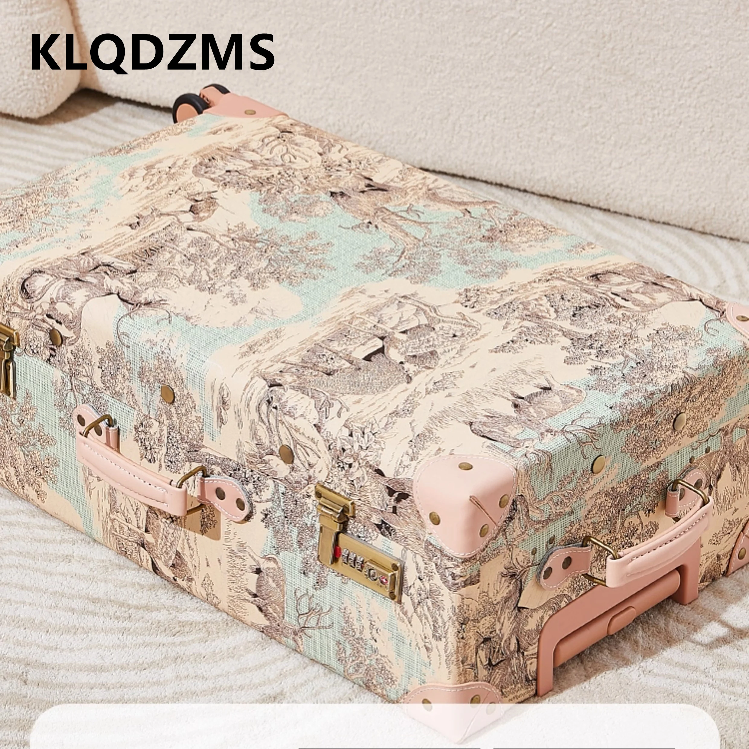 KLQDZMS Suitcase on Wheels 20 Inch Boarding Box 28