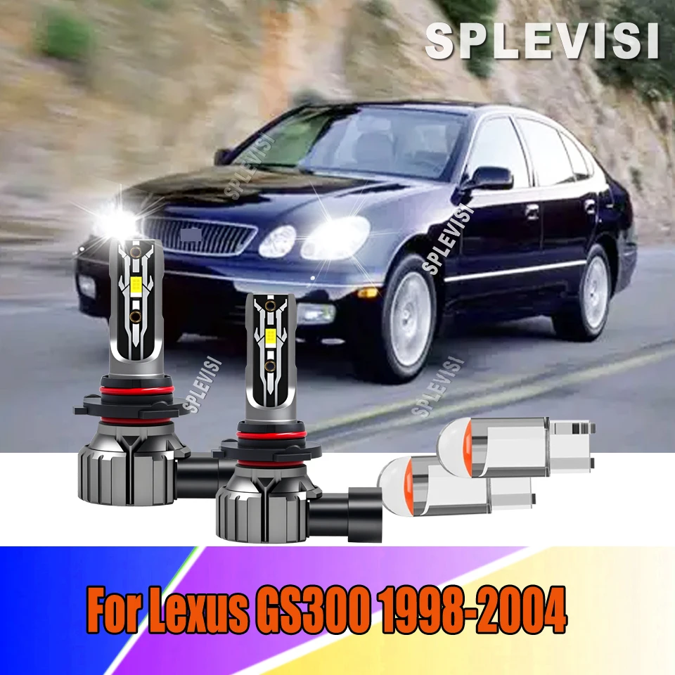 

9005 9006 HB4 LED White 6000K Headlight Fog Lights - Quick DIY Installation For Lexus GS300 1998 1999 2000 2001 2002 2003 2004
