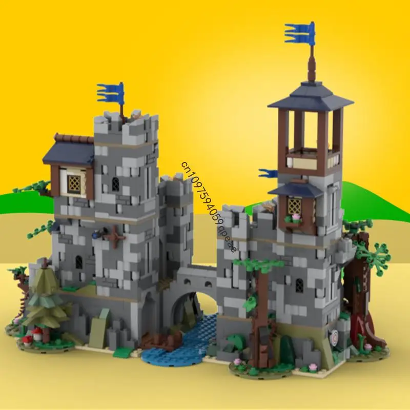 

Новинка, 2118 шт., Moc, европейский средневековый вид на улицу, лесное убежище, модель здания, творческие идеи «сделай сам», детские игрушки, подарок на день рождения, блоки 31120