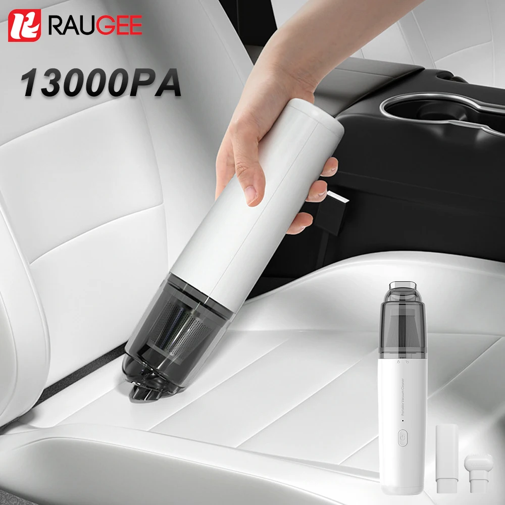 Car Vacuum Cleaner Mini Handheld Auto Vacuum Cleaner 13000PA Rechargeable Powerful Suction Clean Machine For Home & Car & Office