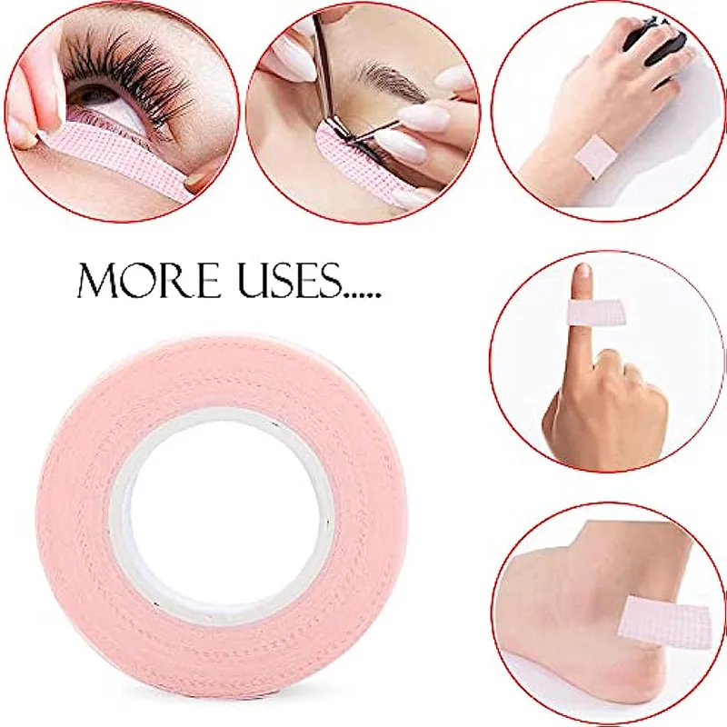 6pcs Eyelash Extension Tape for Breathable Microporous Fabric with Makeup Tools Wholesale of Eyelash Extension Products