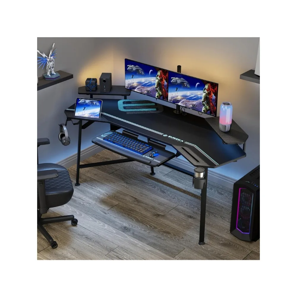 Gaming Desk with Led Lights,72