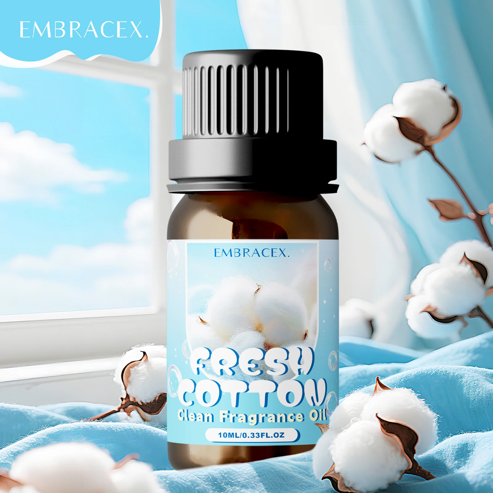10ml Fresh Cotton Fragrance Oils Orange Blossom Jasmine Vanilla Fragrance Diffusers Candles Making Gift To Friends Clean Oils