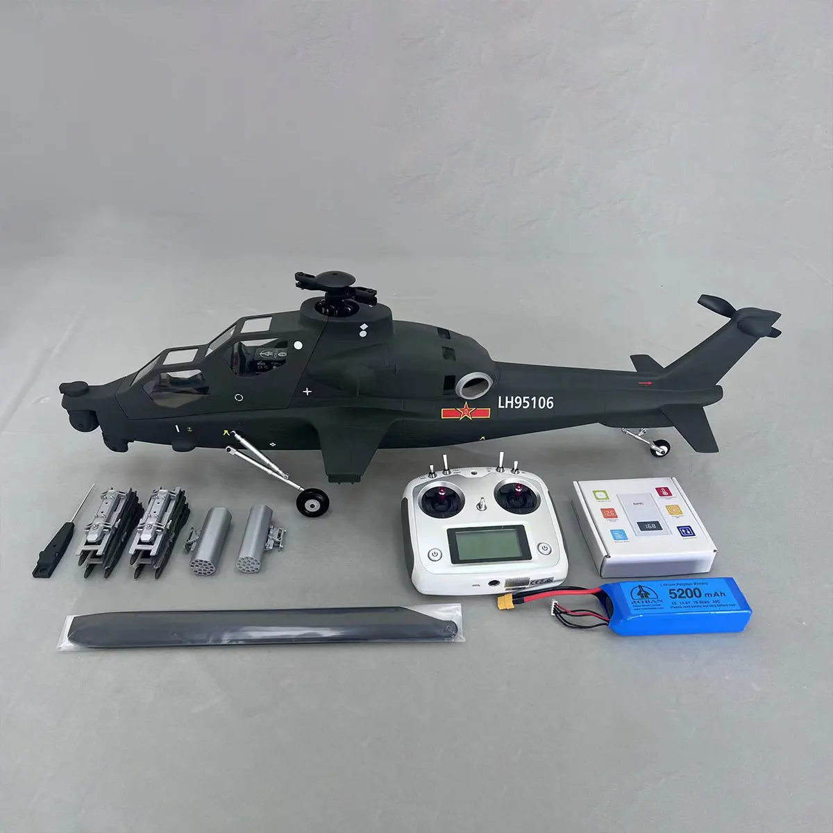 

Roban 470 Size RTF 2 Blades CAIC Z-10 RC GPS Helicopter X1 Flight control System