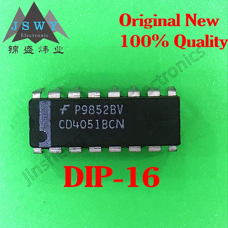 

(2/10 pieces) CD4051BCN DIP-16 CD4051/8 channel analog multiplexer / demultiplexer / new original spot electronic