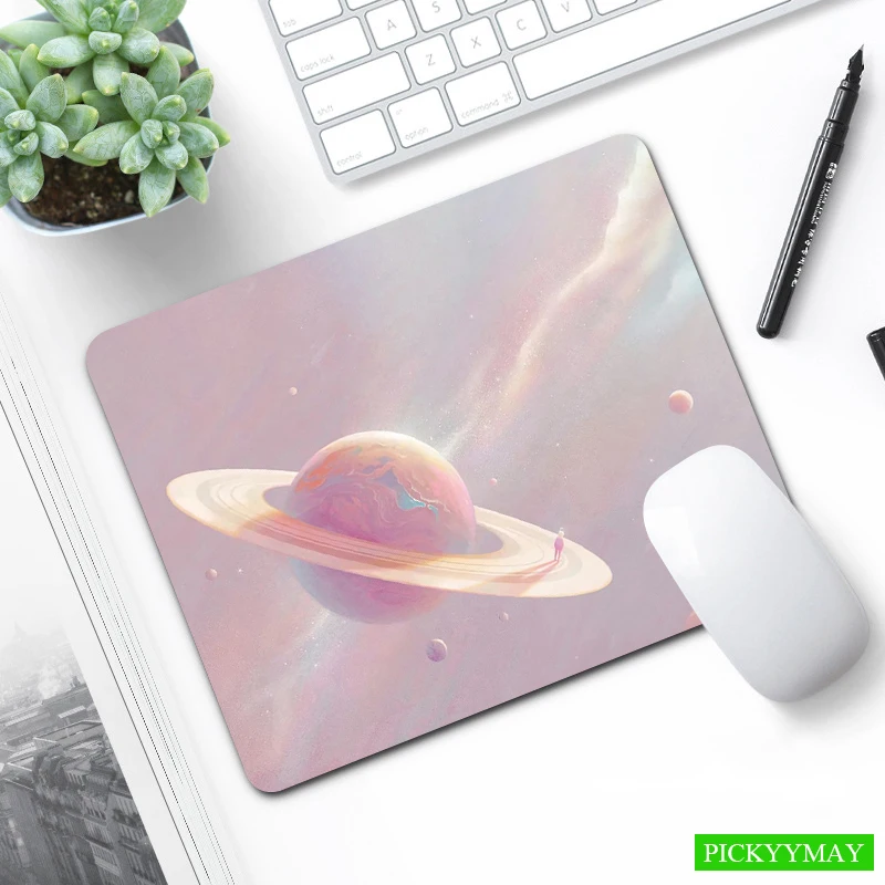 

Moon Small Mouse Pad High Quality XS Mousepad Design Rubber Mouse Mat Little Art Desk Mat 18x22cm Desk Pad Office