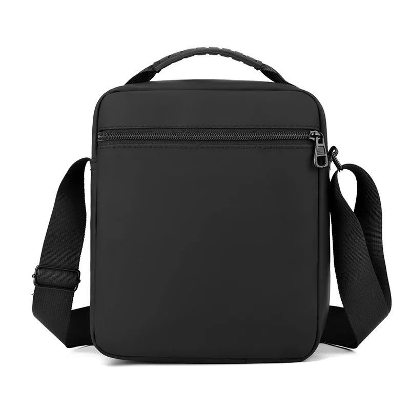 Torby listonoszki męskie, codzienne, z tkaniny Oxford, małe, z zamkiem błyskawicznym, proste mini torby crossbody na telefon, męskie torby na ramię. — zdjęcie 2