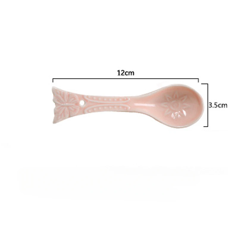 Creative Butterfly Relief Gold Coffee Spoon,Cute Ceramic Rice Spoon Kitchen Accessories Dessert Spoon Stirring Seasoning Spoons