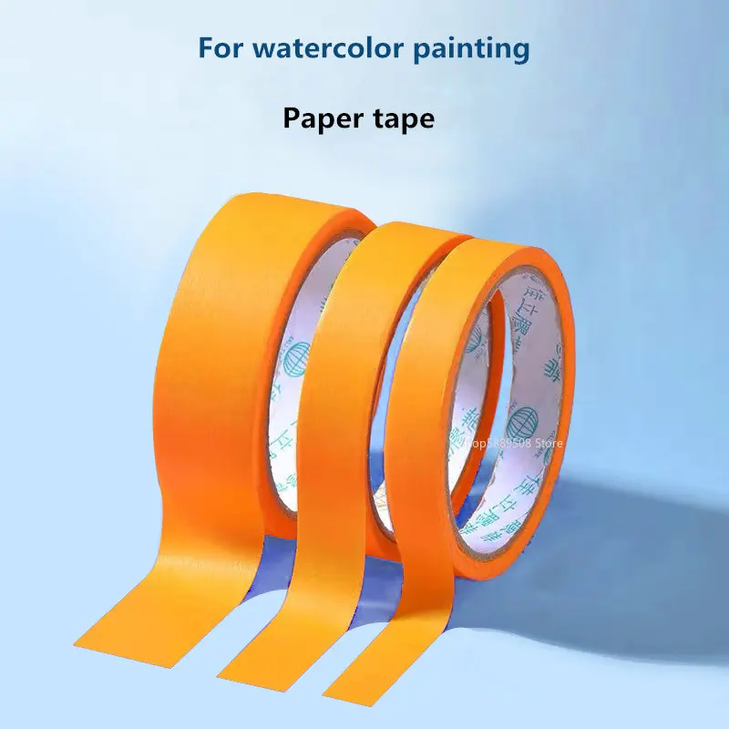 

Art Students Paper Tape Low Viscosity Masking White Tape Painting Watercolor Laminated Paper Special Easy To Tear 3/2/1.5CM Wide