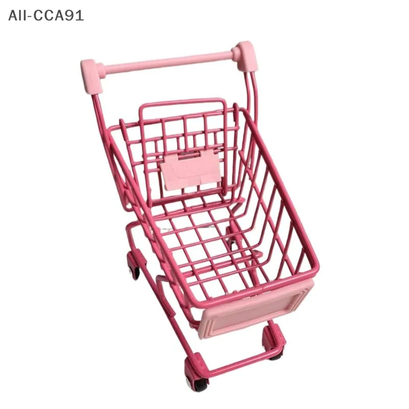 

1pc 1:12 Dollhouse Mini Supermarket Shopping Cart Toy For Children Kids Pretend Play Toy Dollhouse Decoration Accessories