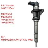 Boquilla de inyector de combustible diésel, accesorio para Mitsubishi Canter 4M50, 4.9L, nuevo, ME223750, ME223002, 0445120049