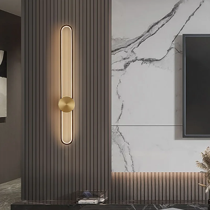 Modern Sconce LED Long Wall Light for Bedroom Living Room Surface Mounted Background Room Decor Wall Lighting Fixture