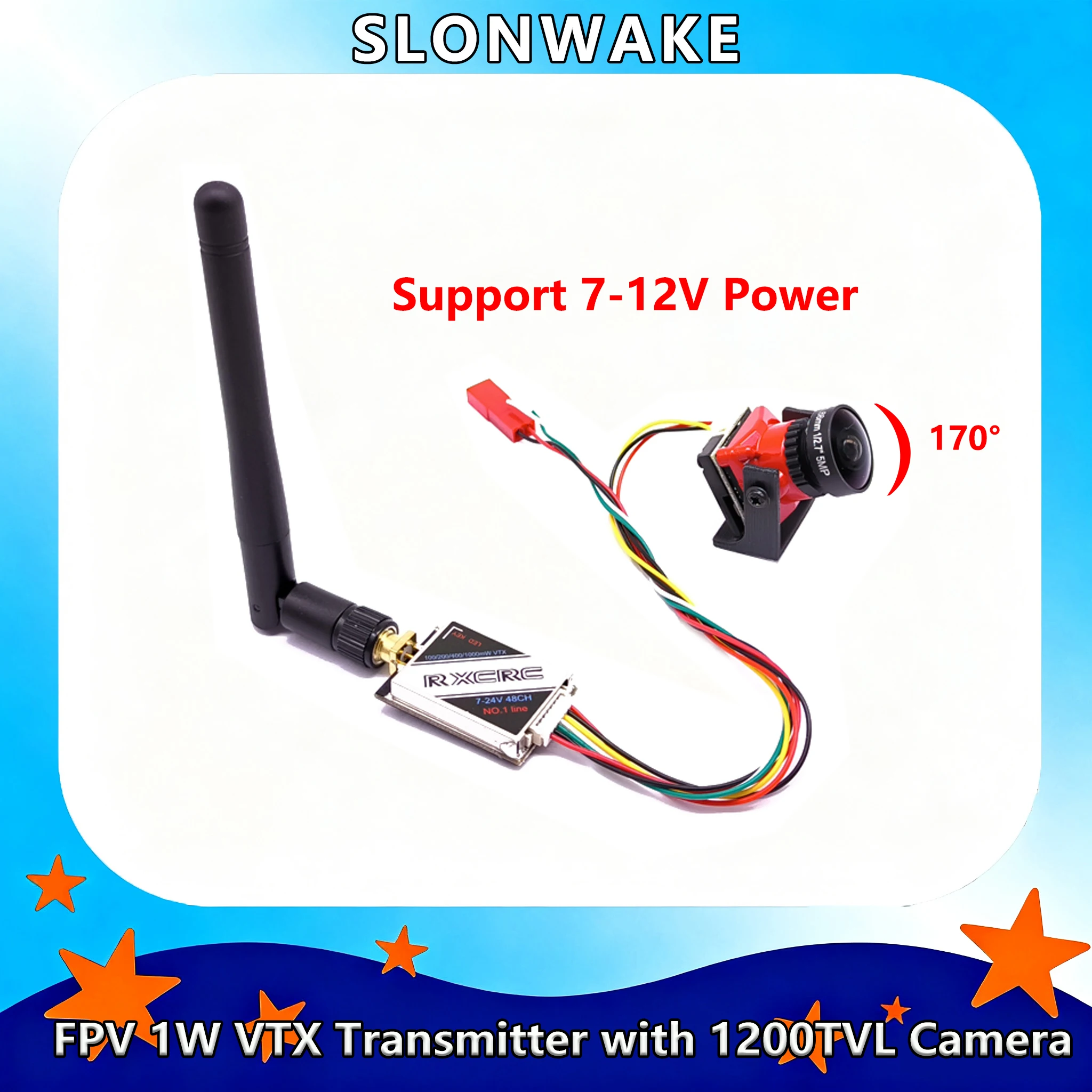 Tuta FPV 5.8G con ricevitore OTG UVC 48CH con trasmettitore 5.8G 48CH 600mW Starlight HDR OSD 1200TVL fotocamera fpv per RC