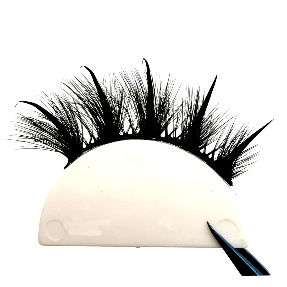 Neue 7 Paar Manga-Wimpern, natürliche Faux-Mink-Wimpern, spitz zulaufend, dicht, natürlich, volle Streifenwimpern, neue Make-up-Wimpern, flauschige Mink-Wimpern – Detail 14