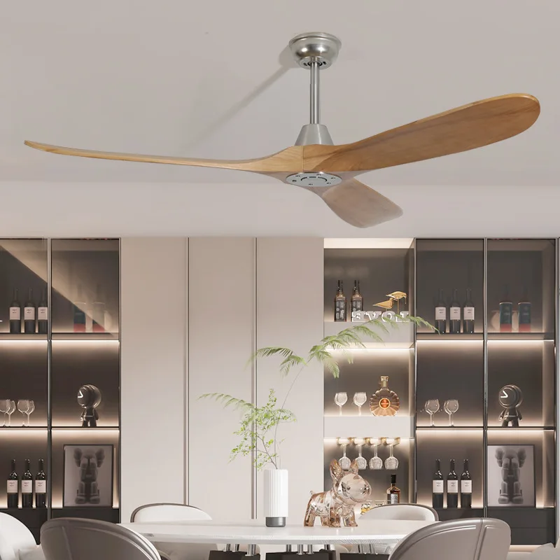 60 inch walnut solid wood ceiling fan retro American style home restaurant hanging fan industrial and commercial outdoor fan