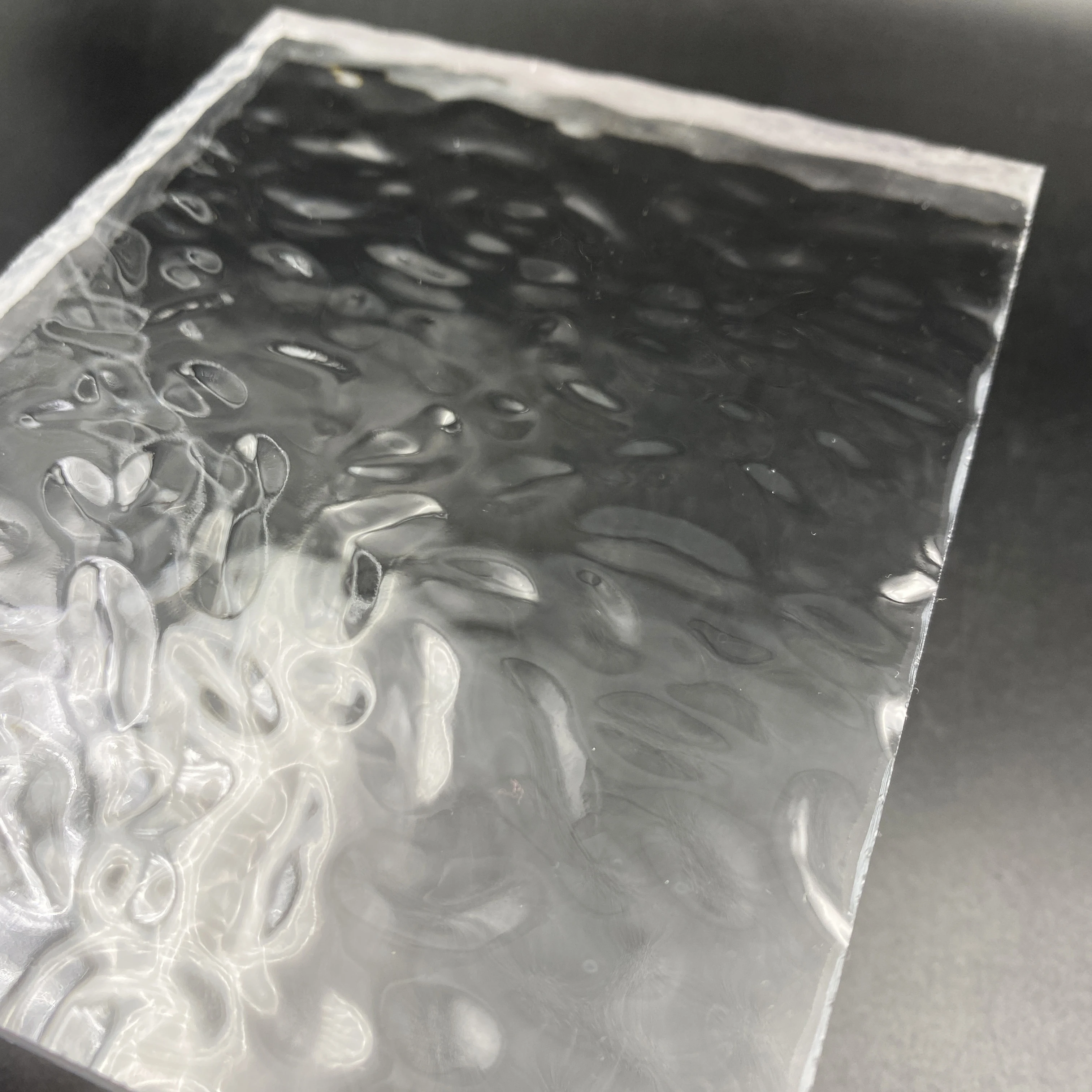 Transparent Single-sided Small Water Ripple Acrylic Sheet, Irregular Concave-Convex Plexiglass, 5mm Thickness, 2 Pieces