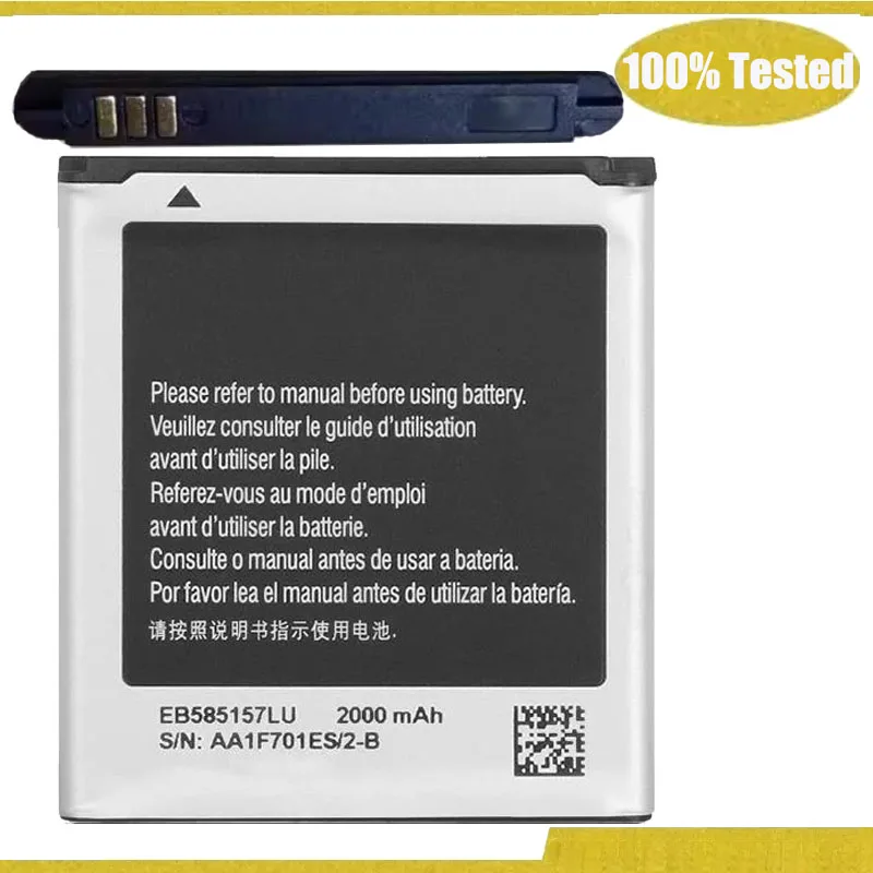 EB585157LU 2000 мАч Сменный аккумулятор Резервные аккумуляторы для телефона Samsung Galaxy G3559 G3556D I869 I8530 I8552 I8558 EB585157LU 2000 мАч Сменный аккумулятор Резервные аккумуляторы для телефона Samsung Galaxy G3559 G3556D I869 I8530 I8552 I8558