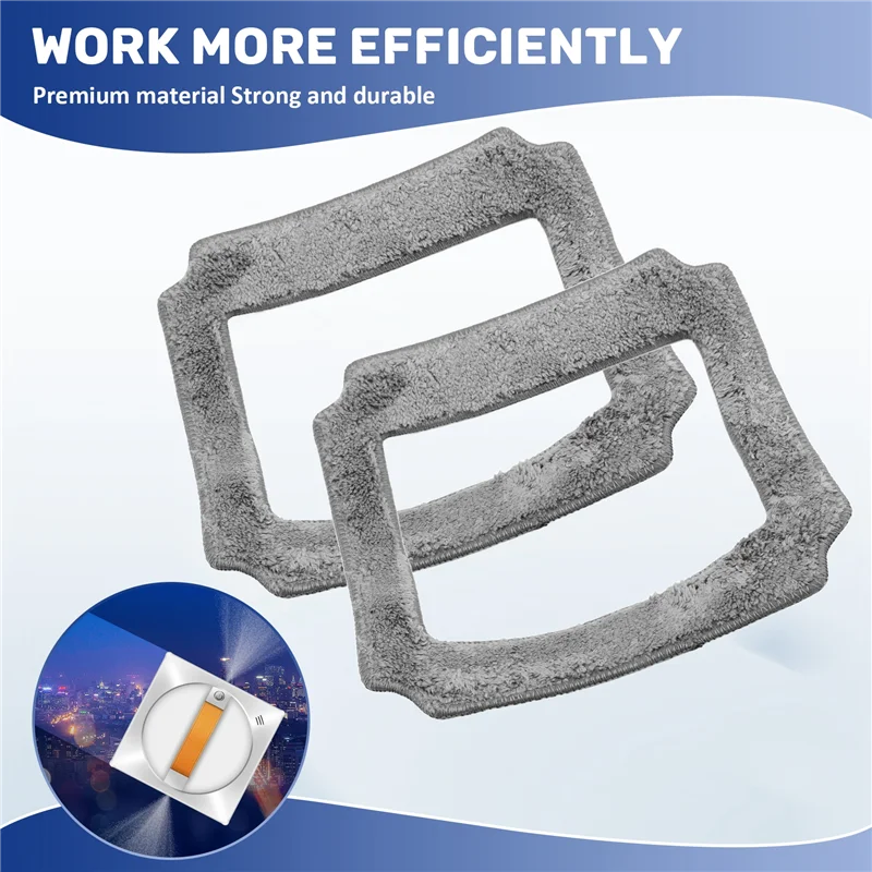 ELEG-6PCS Window Cleaning Robot Mop Cloth Cleaning Rag Towel Dust Cloth Cleaning Cloth For LIECTROUX YW710