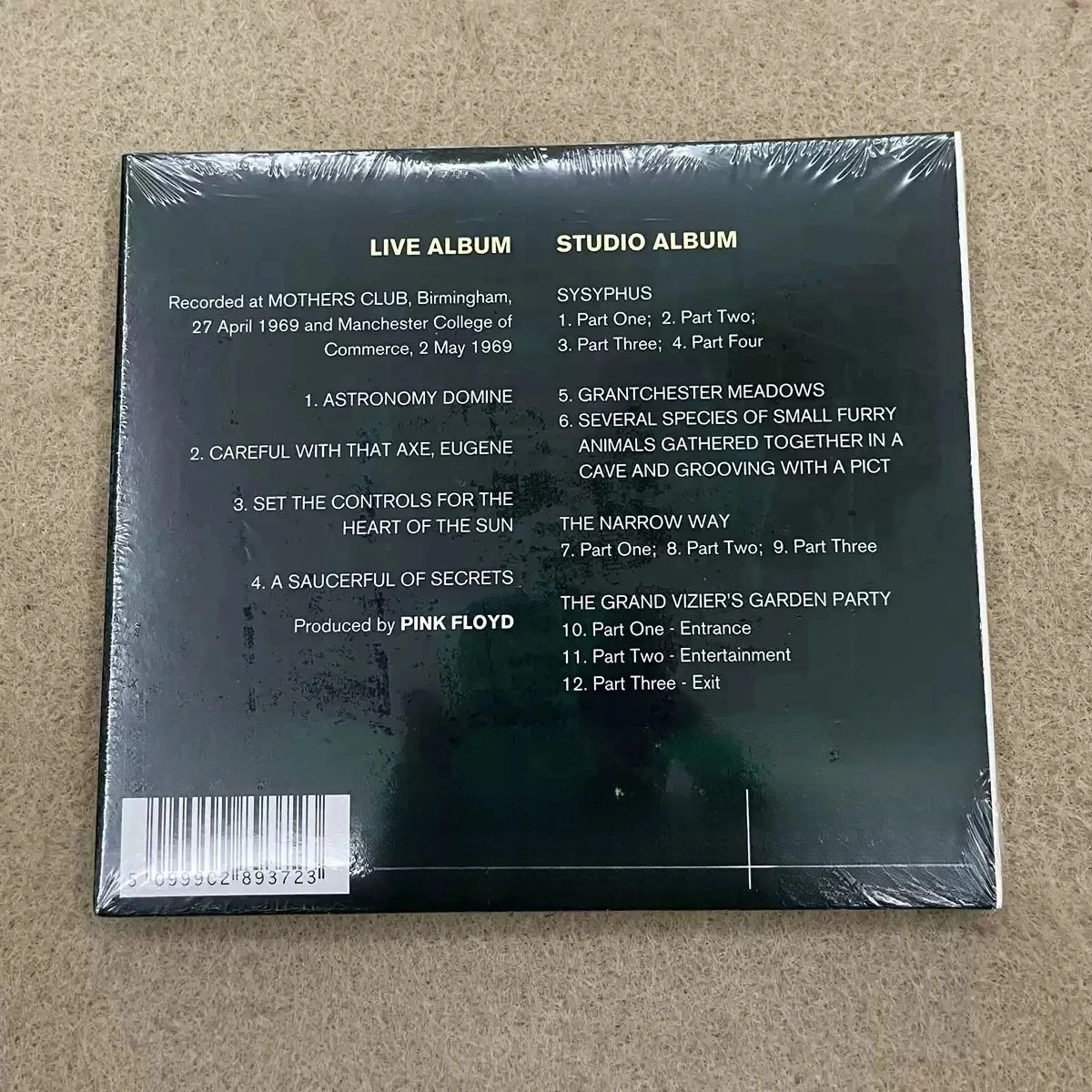 Ummagumma Album, Iconic Progressive Psychedelic Rock Studio & Live Experimental Masterpiece CD