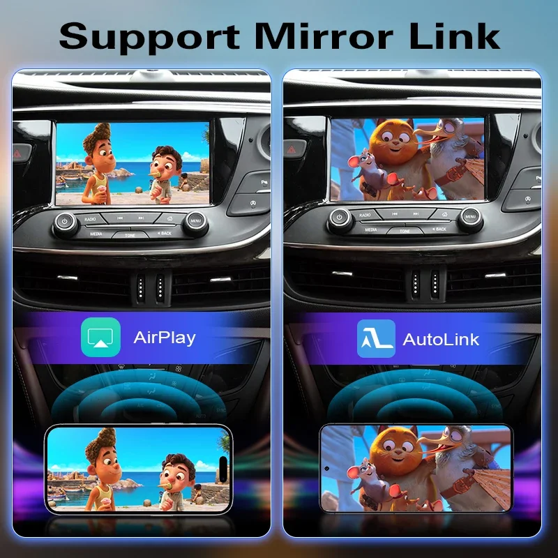 محول CarPlay اللاسلكي لـ Buick Envision 2014-2019 ترقية شاشة OEM مع التكامل التلقائي اللاسلكي Android #4