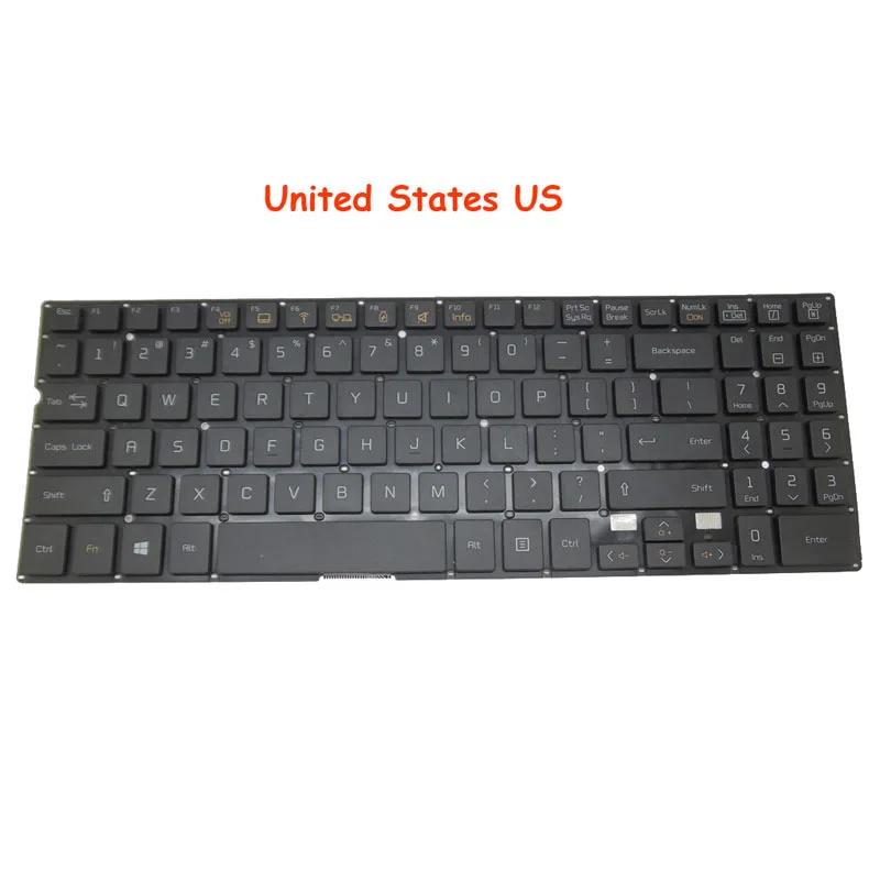 Black US UK FR Keyboard For LG U560 UD560 U560-G G.BG31P1 G.BG51P1 GH30K U560-K K.AH50K K.AH5DK U560-R R.AFLGB1 No Frame New