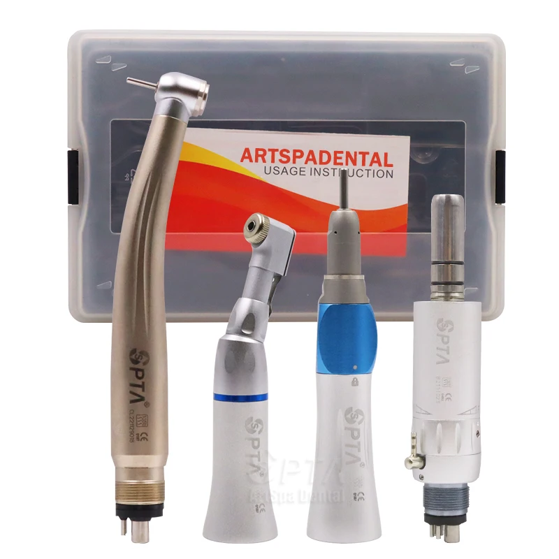 

Popular Exquisite Dental 1pcs High Speed Handpiece With Low Speed External Air Turbine Dentist Clinic Portable Kit Tools