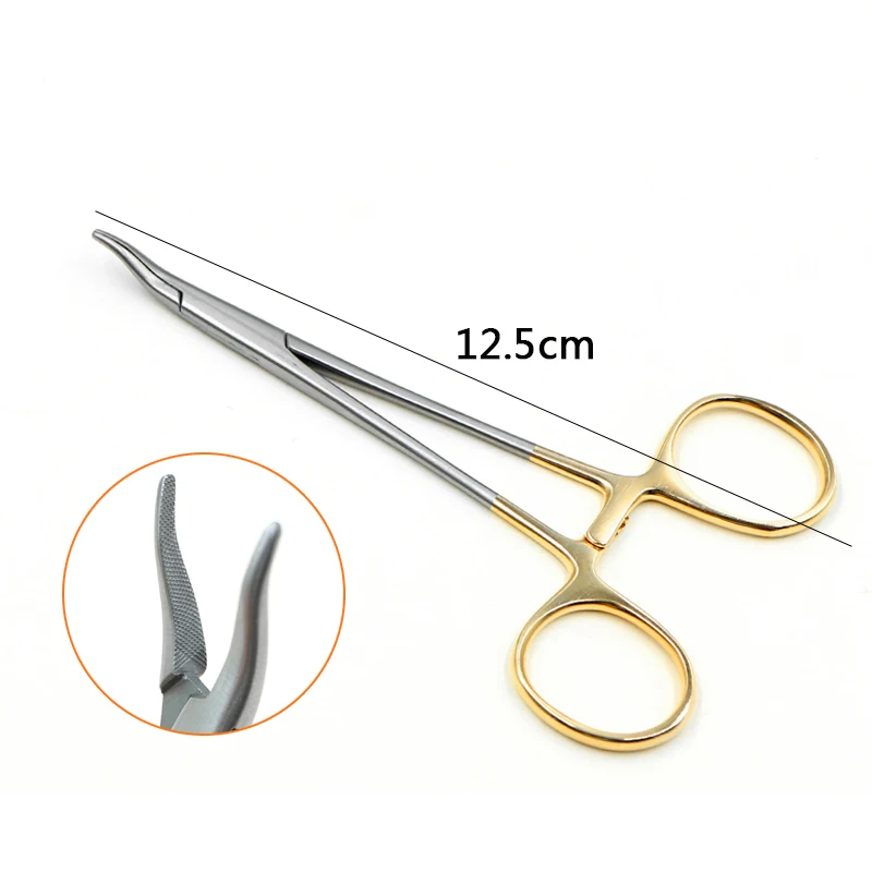 Gold Handle Nasal Needle Holding Forceps Stainless Steel Comprehensive Nasal Surgery Needle Holder