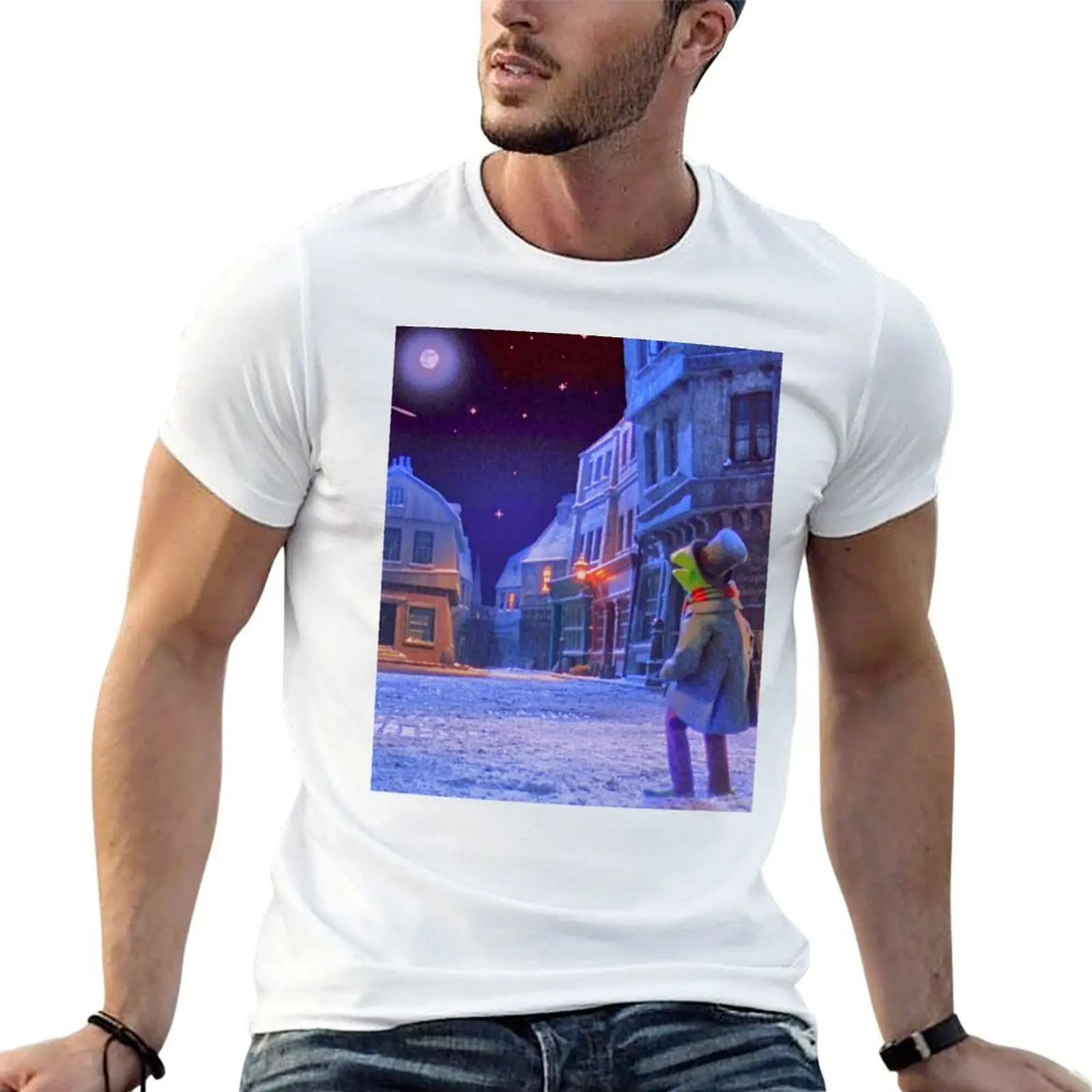 

Christmas man graphic cotton 100% shirt t shirts Carol t T-Shirt Muppet The