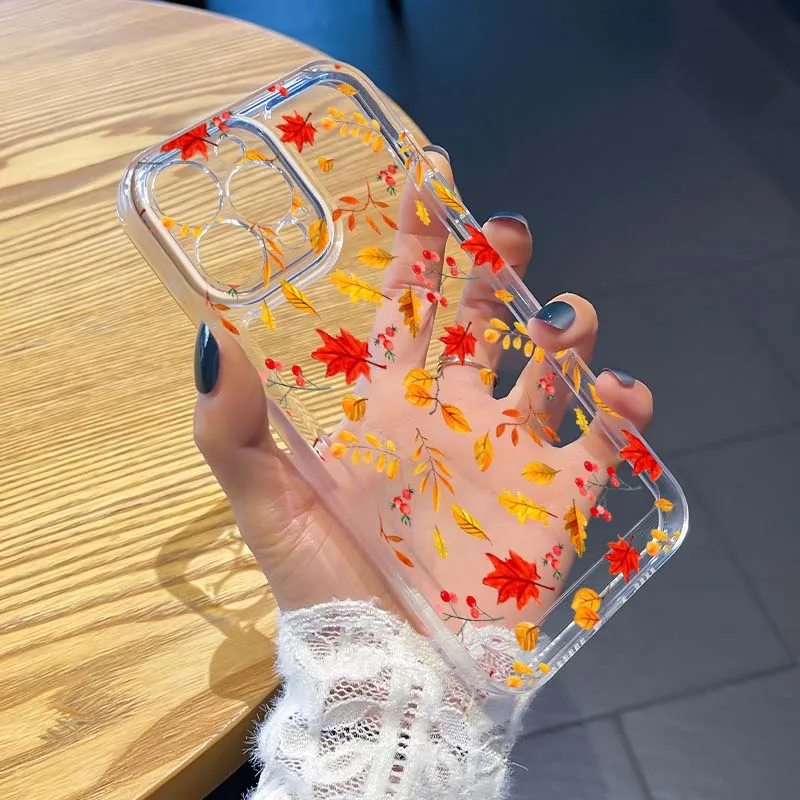 

Luxurious Colorful Flowers For Apple iPhone 17 16e 16 15 14 13 12 11 Pro Max Plus Mini TPU Soft Transparent Phone Case