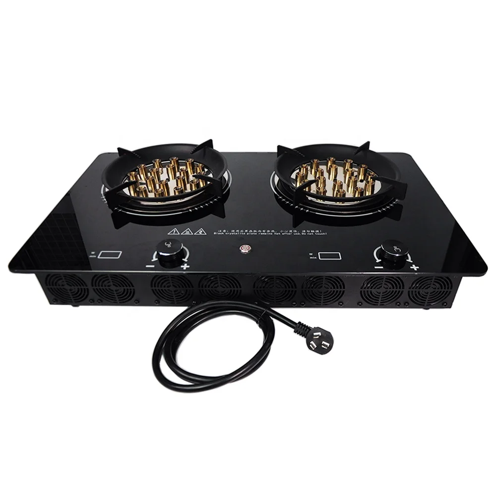 No Gas No Fuel 6000W Plasma Electric Flame Stove 2*3000W Burner Pure Electric Consumption Ultimate Kitchen Safety For Home RV
