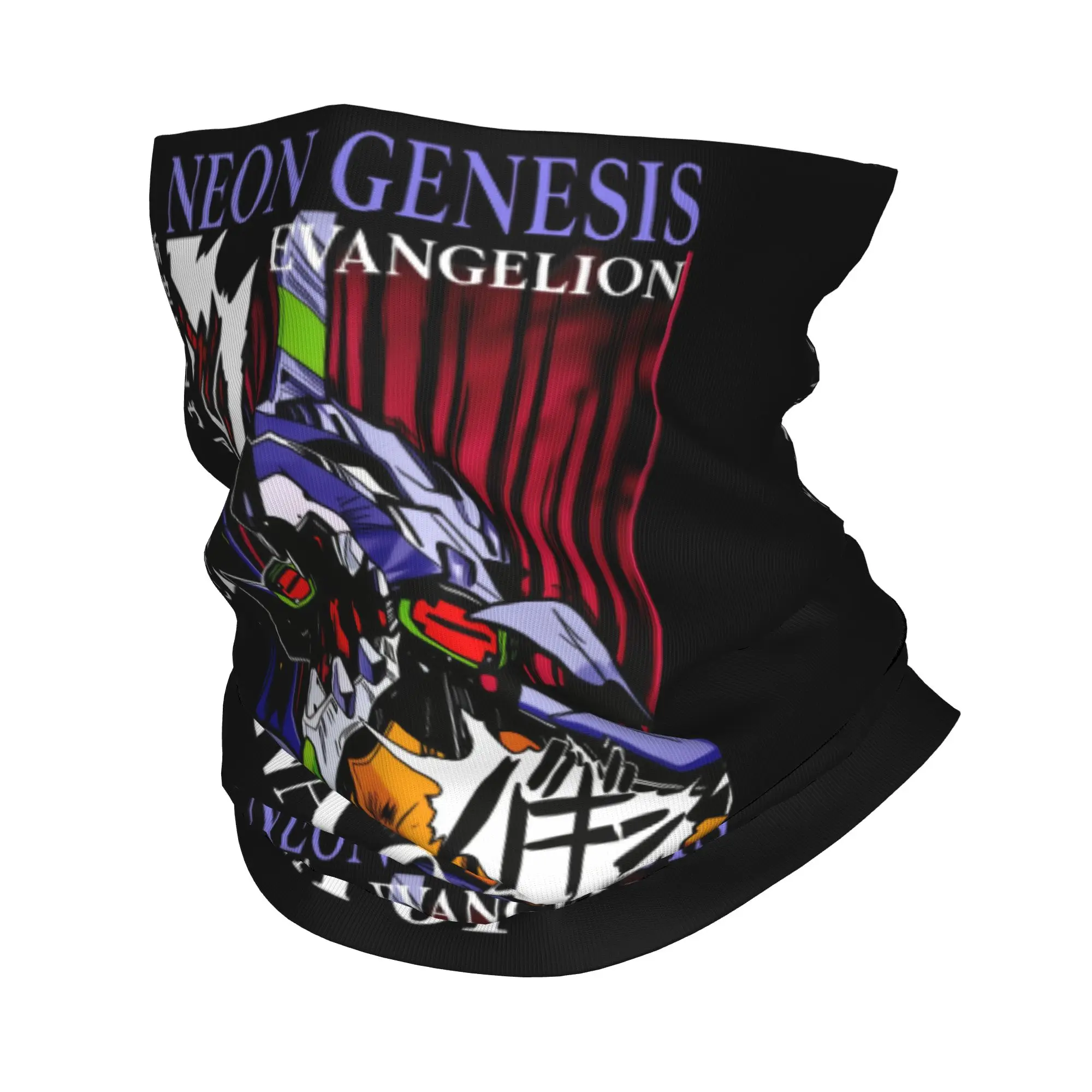 EVA Neon Genesis Evangelion Winter Headband Neck Warmer Women Men Ski Hunting Tube Scarf Japanese Anime  Face Bandana Gaiter