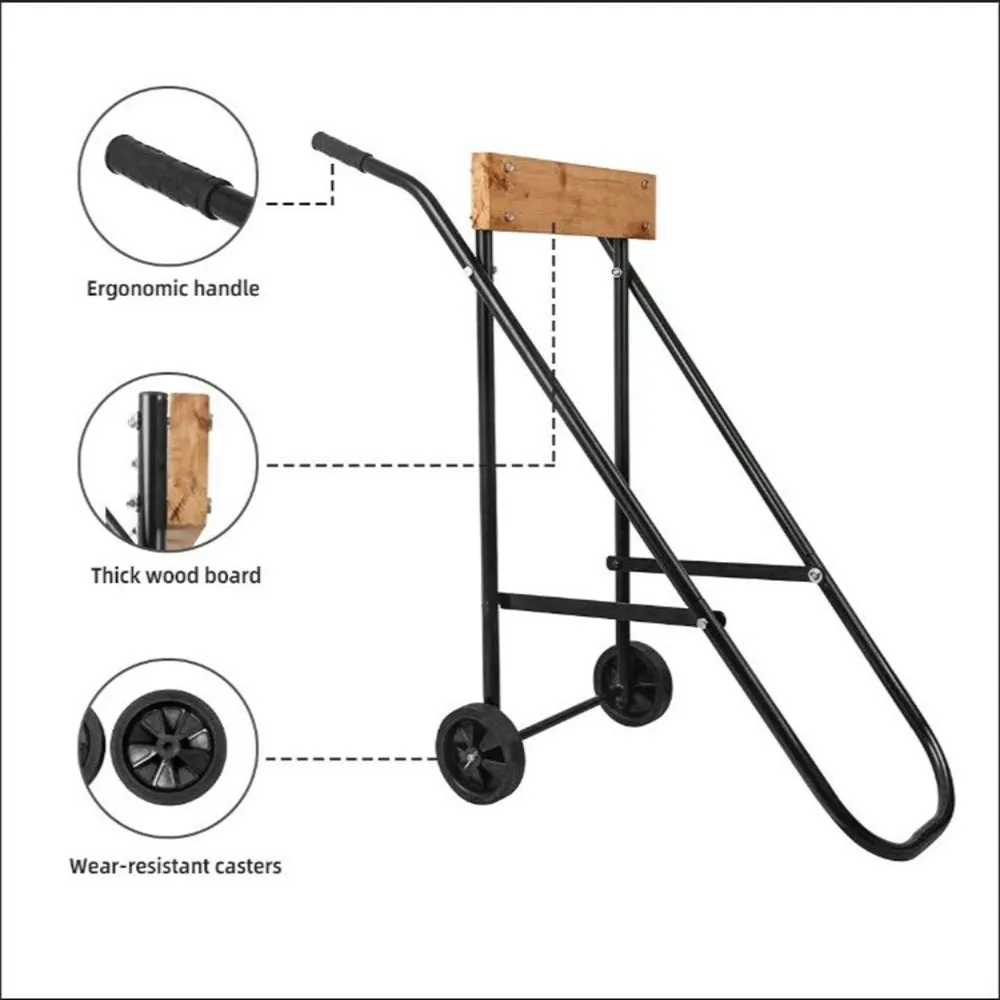 Outboard Boat Motor Stand Portable and foldable Engine Carrier Cart Withstand 220 pounds of weight for 2HP-60HP outboard engines